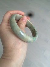 Load image into Gallery viewer, 59.5mm certified Type A 100% Natural sunny green gray yellow purple (FU LU Shou)Jadeite bangle D68-3750