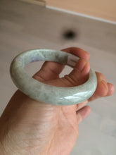Load image into Gallery viewer, 53.8mm 100% natural Type A light green/purple jadeite jade bangle C49-2210