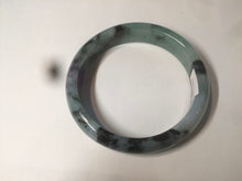 Load image into Gallery viewer, 59mm Certified Type A 100% Natural green black blue Jadeite Jade bangle AQ42-2259