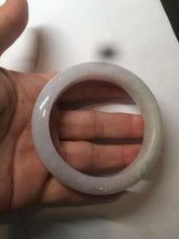 Load image into Gallery viewer, 55.5 mm Certified type A 100% Natural light purple/white/beige Jadeite bangle U117-6543