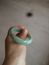 Load image into Gallery viewer, 50mm Certified Type A 100% Natural apple green oval Jadeite Jade bangle D67-9740