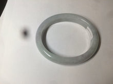 Load image into Gallery viewer, 52mm Certified 100% natural Type A light green/purple oval jadeite jade bangle U118-6866