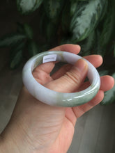 Load image into Gallery viewer, 55mm Certified 100% natural Type A green/purplejadeite jade bangle R77-2597