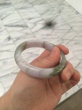 Load image into Gallery viewer, 55mm Certified 100% natural Type A green/purplejadeite jade bangle R77-2597