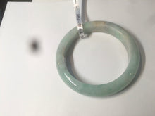 Load image into Gallery viewer, 56.7mm certified 100% natural type A sunny green yellow jadeite jade bangle AM10-0162