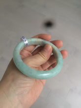 Load image into Gallery viewer, 56.7mm certified 100% natural type A sunny green yellow jadeite jade bangle AM10-0162