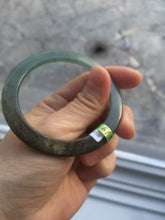 Load image into Gallery viewer, 52mm Certified Type A 100% Natural blue/dark green/black super thin Jadeite Jade bangle X62-7339