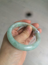 Load image into Gallery viewer, 56.7mm certified 100% natural type A sunny green yellow jadeite jade bangle AM10-0162