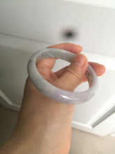 Load image into Gallery viewer, 55.5mm certified Type A 100% Natural light green Jadeite Jade bangle D66-9679