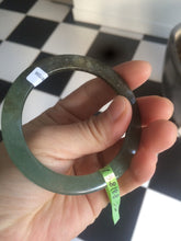 Load image into Gallery viewer, 52mm Certified Type A 100% Natural blue/dark green/black super thin Jadeite Jade bangle X62-7339