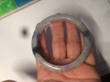 Load image into Gallery viewer, 56.5mm certified 100% natural Type A green purple jadeite jade bangle AM11-5607