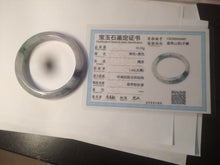 Load image into Gallery viewer, 56.5mm certified 100% natural Type A green purple jadeite jade bangle AM11-5607