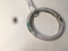 Load image into Gallery viewer, 50mm Certified Type A 100% Natural sunny green purple brown oval shape Jadeite Jade bangle AM12-4987