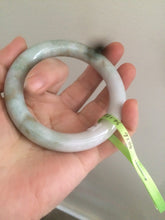 Load image into Gallery viewer, 56mm certified 100% Natural type A chubby round cut light green/purple Jadeite Jade bangle AJ20-4826