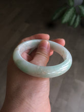 Load image into Gallery viewer, 54.7mm 100% natural Type A sunny green/brown/white jadeite jade bangle AF72-3316