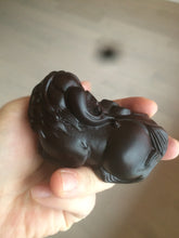 Load image into Gallery viewer, Handmade Craved Real ebony wood(黑檀木) PIXIu desk home decor CB32