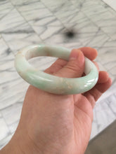 Load image into Gallery viewer, 54.7mm 100% natural Type A sunny green/brown/white jadeite jade bangle AF72-3316