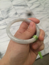 Load image into Gallery viewer, 54.5mm 100% natural Type A green/white/yellow jadeite jade bangle Q21