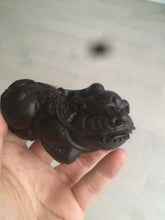 Load image into Gallery viewer, Handmade Craved Real ebony wood(黑檀木) PIXIu desk home decor CB32