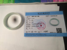 Load image into Gallery viewer, 52.9mm 100% natural Type A sunny green/white jadeite jade bangle AQ45-4140
