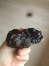 Load image into Gallery viewer, Handmade Craved Real ebony wood(黑檀木) PIXIu desk home decor CB32