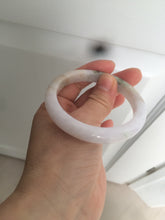 Load image into Gallery viewer, 53.6mm 100% natural Type A light green/red/purple (FU LU SHOU, 福禄寿) jadeite jade bangle W84-4031