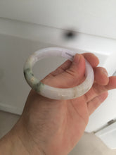 Load image into Gallery viewer, 53.6mm 100% natural Type A light green/red/purple (FU LU SHOU, 福禄寿) jadeite jade bangle W84-4031