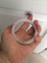 Load image into Gallery viewer, 53.6mm 100% natural Type A light green/red/purple (FU LU SHOU, 福禄寿) jadeite jade bangle W84-4031