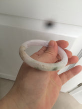 Load image into Gallery viewer, 53.6mm 100% natural Type A light green/red/purple (FU LU SHOU, 福禄寿) jadeite jade bangle W84-4031