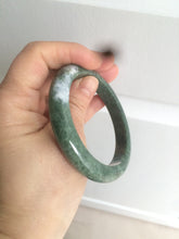 Load image into Gallery viewer, 56.5mm Certified Type A 100% Natural spinach green Jadeite Jade bangle KS82-0711