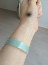 Load image into Gallery viewer, 54.3mm Certified Type A 100% Natural apple green thin jadeite jade bangle AQ47-8070