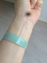 Load image into Gallery viewer, 54.3mm Certified Type A 100% Natural apple green thin jadeite jade bangle AQ47-8070