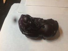 Load image into Gallery viewer, Handmade Craved Real ebony wood(黑檀木) PIXIu desk home decor CB32