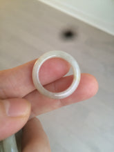 Load image into Gallery viewer, 15.7-18.9mm size5-8 3/4 100% natural type A icy watery green/yellow jadeite jade band ring AT15