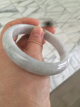 Load image into Gallery viewer, 58.3mm certified Type A 100% Natural green/white/super light purple Jadeite bangle AF70-9555