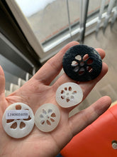 Load image into Gallery viewer, Certified 100% Natural nephrite beige/brown cutout lotus couple pendant pair RP-3