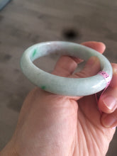 Load image into Gallery viewer, 53.7mm certificated Type A 100% Natural apple sunny Jadeite Jade bangle Y60-6617