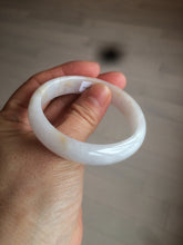 Load image into Gallery viewer, 48mm Type A 100% Natural sunny green/purple/yellow oval Jadeite Jade bangle W82-7916