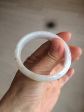 Load image into Gallery viewer, 48mm Type A 100% Natural sunny green/purple/yellow oval Jadeite Jade bangle W82-7916