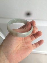 Load image into Gallery viewer, 52.9mm Certified Type A 100% Natural light green/brown Jadeite Jade bangle KS77-2354