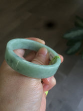 Load image into Gallery viewer, 50.6mm Certified type A 100% Natural apple green Jadeite Jade bangle X78-7271