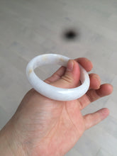 Load image into Gallery viewer, 48mm Type A 100% Natural sunny green/purple/yellow oval Jadeite Jade bangle W82-7916