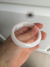 Load image into Gallery viewer, 48mm Type A 100% Natural sunny green/purple/yellow oval Jadeite Jade bangle W82-7916