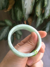 Load image into Gallery viewer, 50.6mm Certified type A 100% Natural apple green Jadeite Jade bangle X78-7271