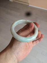 Load image into Gallery viewer, 55.6mm 100% natural certified sunny green/white jadeite jade bangle W81-3323