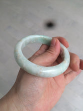 Load image into Gallery viewer, 55.6mm 100% natural certified sunny green/white jadeite jade bangle W81-3323