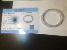 Load image into Gallery viewer, 51.5mm Certified Type A 100% Natural light green/purple/yellow/brown oval shape Jadeite Jade bangle AS14-0710