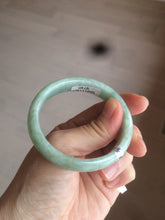 Load image into Gallery viewer, 50mm Certified Type A 100% Natural apple green oval Jadeite Jade bangle D67-9740