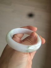 Load image into Gallery viewer, 50mm Certified Type A 100% Natural light green/purple Jadeite Jade bangle C37-7910