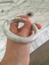 Load image into Gallery viewer, 59.5mm certified Type A 100% Natural green/purple/yellow/gray yellow Jadeite bangle AF65-7538